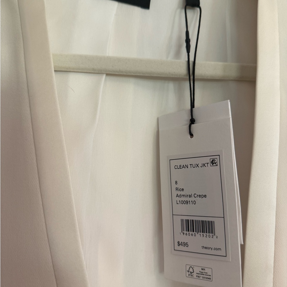 Theory Women's Cream Blazer - Picture 4 of 4